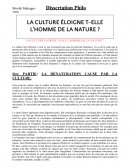 LA CULTURE ÉLOIGNE-T-ELLE L’HOMME DE LA NATURE ?