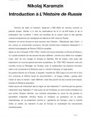 Karamzin - L'Histoire de la Russie - Commentaire de l'introduction