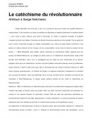 Catéchisme du révolutionnaire, Sergeï Netchaïev