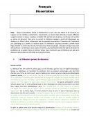 Dissertation sur l'argumentation