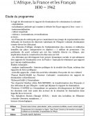 France et Afrique : renouveau colonial en Algérie