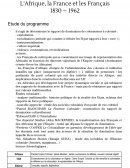 France et Afrique : renouveau colonial en Algérie