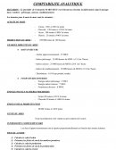 Comptabilité analytique