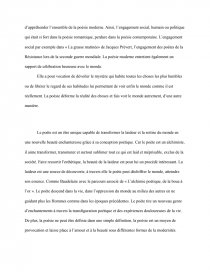 Le Poete Sait Descendre Dans La Vie Mais Croyez Que S Il Y Consent Ce N Est Pas Sans But Et Qu Il Saura Tirer Profit De Son Voyage De La Laideur Et De La
