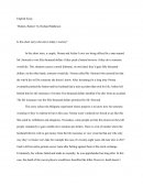 English essay "Button, Button"