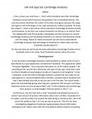 Synthèse anglais Cambridge Analytica
