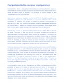 Candidature au MAI -Management des Achats Internationaux.