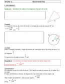 Introduire le radian et la longueur d’un arc de cercle