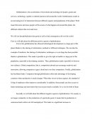 Advantage and inconvenient of globalisation