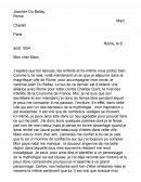 Lettre fictive faite à un ami par Du Bellay