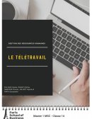 Dossier Ressources Humaines, Télétravail Covid-19