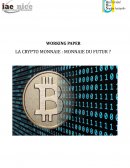 La crypto monnaie : monnaie du futur ?