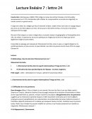 Lettre 24 des lettres persanne de Montesquieu