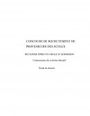 DEUXIÈME DEUXIEME ÉPREUVE D’ADMISSION CRPE - Connaissance du système éducatif : Étude de dossier