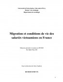 Conditions de vie des salariés vietnamiens en France