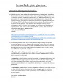 Les outils du génie génétique