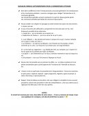 QUELQUES CONSEILS SUPPLEMENTAIRES POUR LE COMMENTAIRE LITTERAIRE