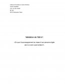 Validation de l’UE 6.1 «En quoi l’accompagnement au repas d’une personne âgée est-il un soin à part entière?»