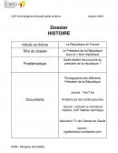 Dossier histoire