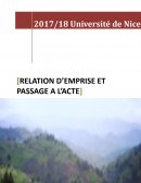 Relation d'emprise et passage à l'acte