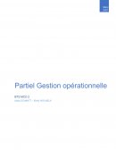 PARTIEL GESTION OPERATIONNELLE