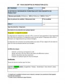 E6 GESTION DE L’INFORMATION TOURISTIQUE (GIT) FICHE DESCRIPTIVE DE PRODUCTION