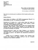 Lettre de motivation pour la candidature d’offre d’emploi auxiliaire petite enfance