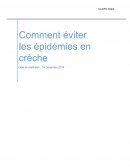 Comment éviter les épidémies en crèche