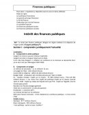 Finances publiques