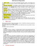 Séminaire de Négociation