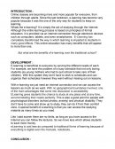 E learning oral