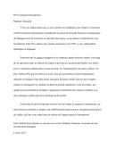 Lettre de motivation BTS CI et LEA