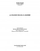 LA VIOLENCE SELON LE JUDAÏSME