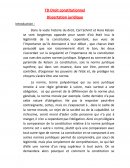 Dissertation droit constitutionel sur la constitution , une norme juridique suprême différente des autres ?