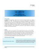 Fiche de lecture LE ZEBRE Alexandre Dumas
