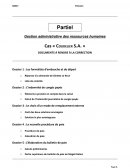 Partiel gestion administrative des ressources humaines