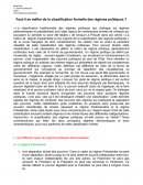 Faut-il se méfier de la classification formelle des régimes politiques ?
