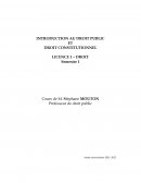 Les définitions d'introduction au droit public