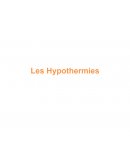 Les Hypothermies