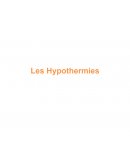 Les Hypothermies