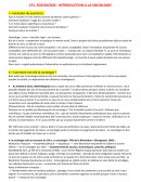INTRODUCTION A LA SOCIOLOGIE
