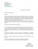 Lettre de stage