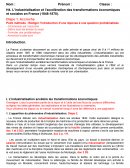 L’industrialisation et l’accélération des transformations économiques et sociales en France (1848-1870).