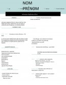 CV infirmière