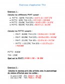 Exercices d'application TVA + correction