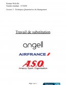 Rapport sur l'impact du COVID sur AirFrance / ASO / ANGELL