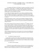 Commentaire d'arrêt CC, Chambre Civile 1, 4 décembre 2013, N°12-26.066