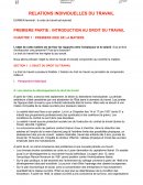 Introduction au droit du travail