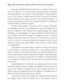 Dissertation Régime parlementaire/Régime présidentiel