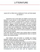 Quel est le rôle de la parole et de l'action dans le texte ?